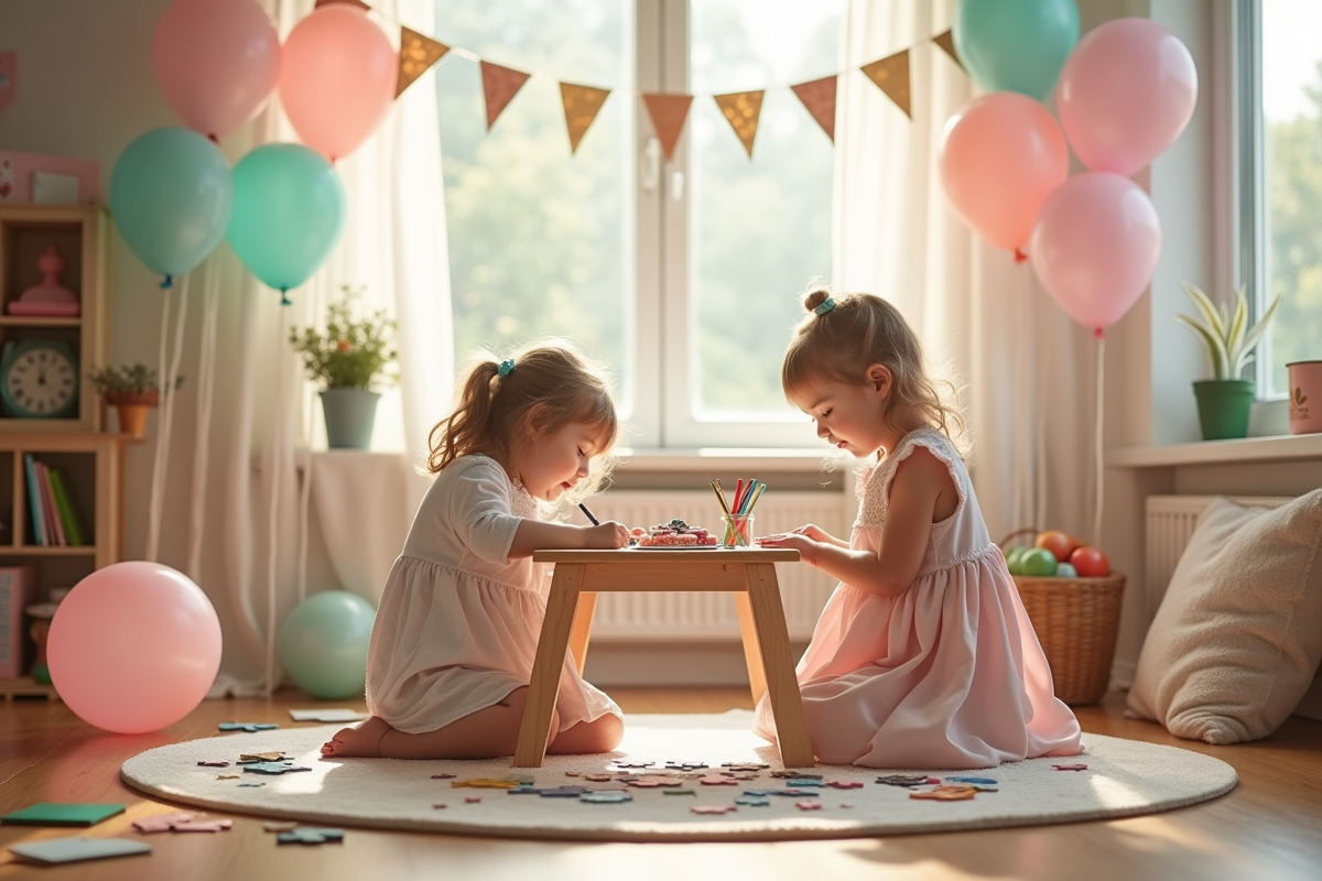 Coin jeux intérieur pour enfants lors d