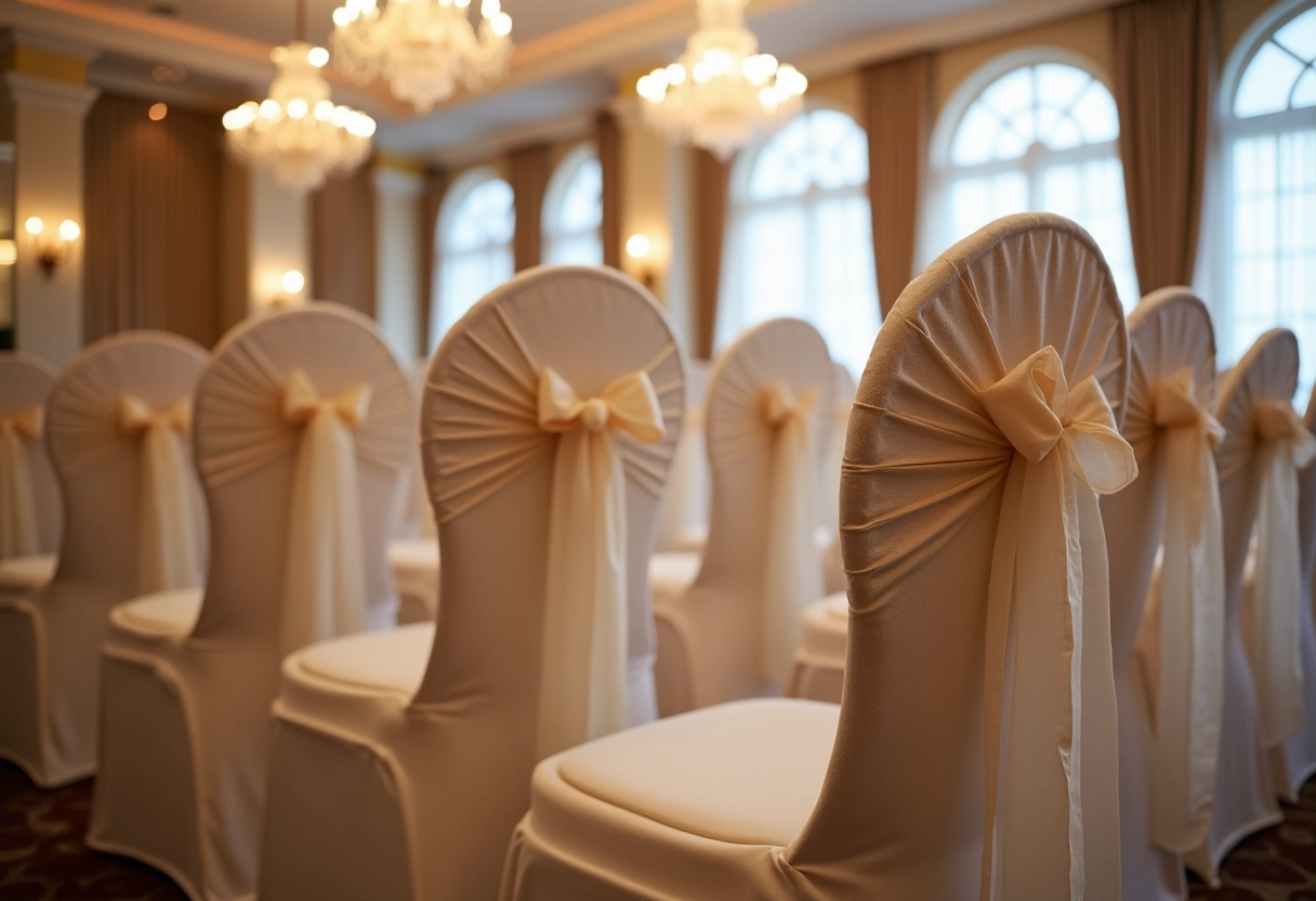 chaises décorées